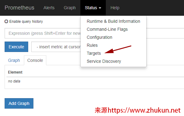 Prometheus的web界面